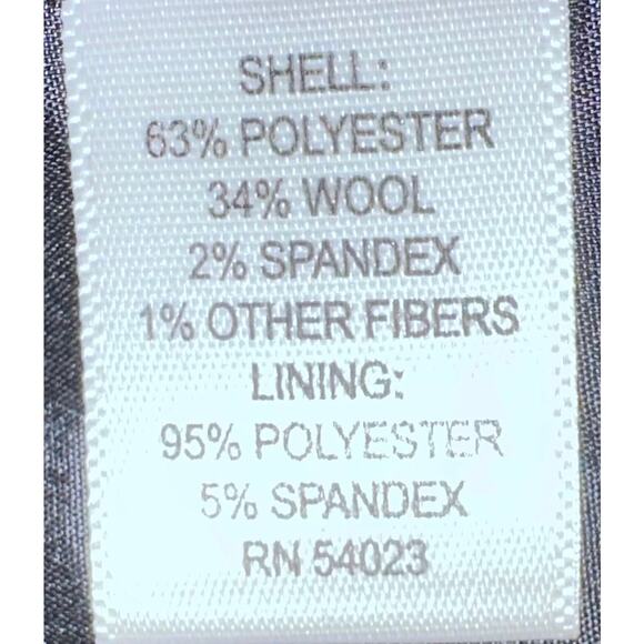 Banana Republic grey pencil skirt wool blend knee length pull-on corpcore SZ 8 - Picture 5 of 7